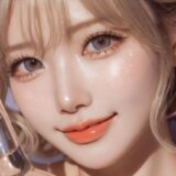 ワインボトルを持つ女性