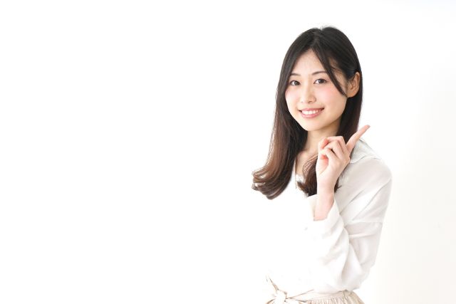 ポイントを教えてくれる女性